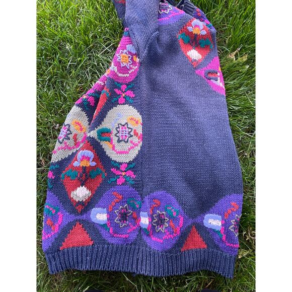 vintage Pier 1 Imports Passport Sweater Size Small - Picture 9 of 16